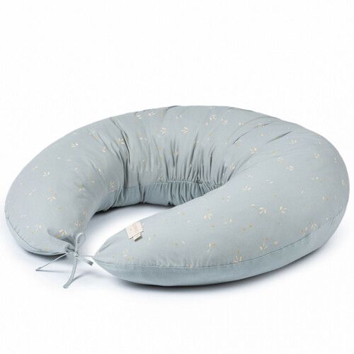 nobodinoz voedingskussen luna - willow soft blue