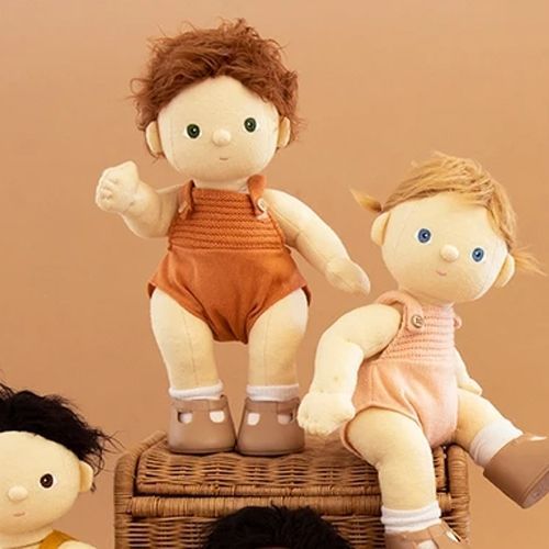 olli ella dinkum dolls poppenromper - rust