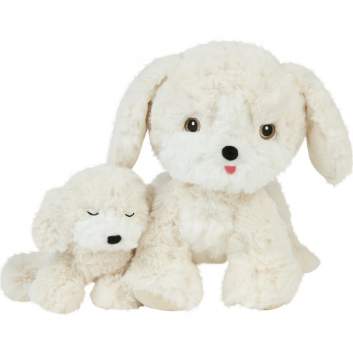 olli ella knuffelhond dinkum puppy belle - cream - 17 cm