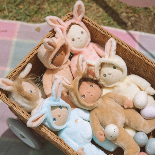olli ella lappenpop dinky dinkum doll - bucky bunny - 22 cm