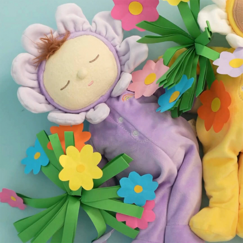 olli ella lappenpop dozy dinkum doll - pickle - lavender - 32 cm