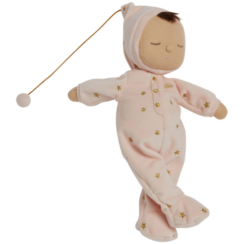 olli ella lappenpop dozy dinkum doll met muziek - luna - 32 cm