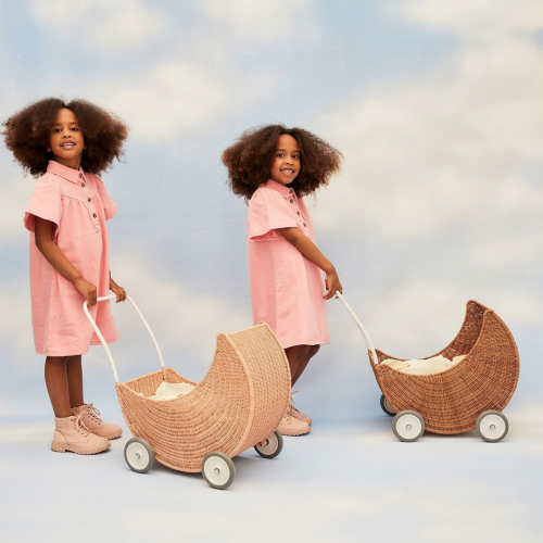 olli ella poppenwagen maan - seashell pink