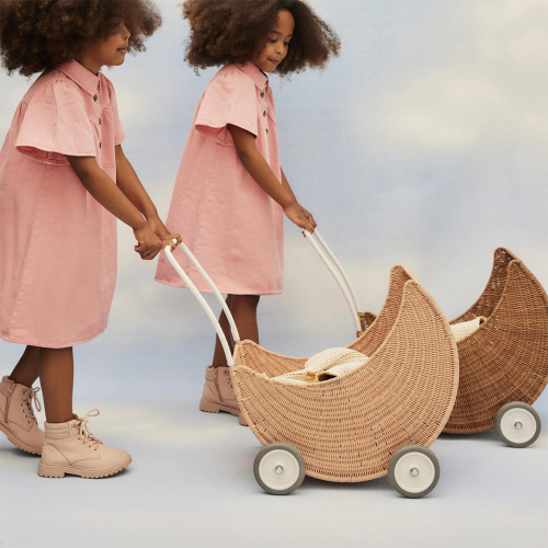 olli ella poppenwagen maan - seashell pink