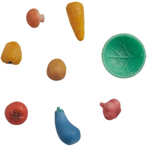 olli ella sensorische speelset tubbles - vibrant veggies - 9-delig