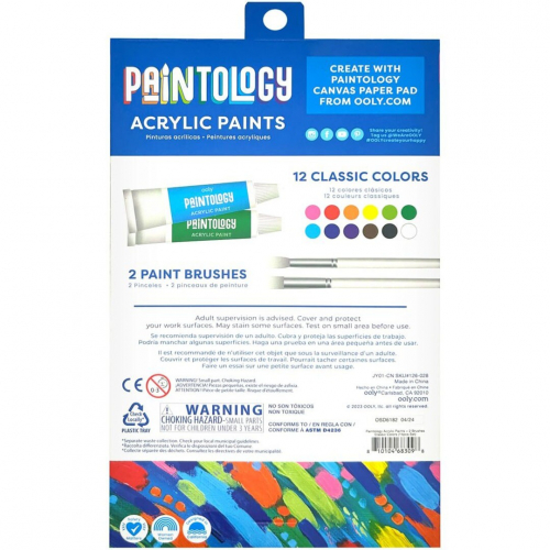 ooly paintology acrylverf - classic colors - 12st