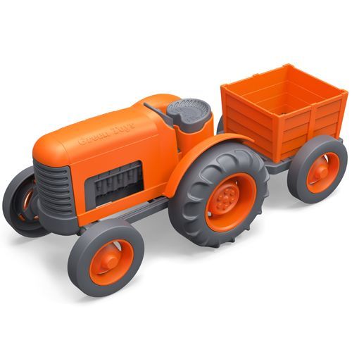 green toys tractor oranje