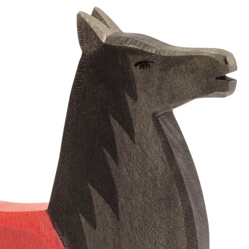 ostheimer paard voor zwarte ridder - 18 cm