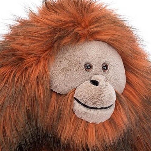 jellycat singe en peluche oswald orang-outan - 34 cm