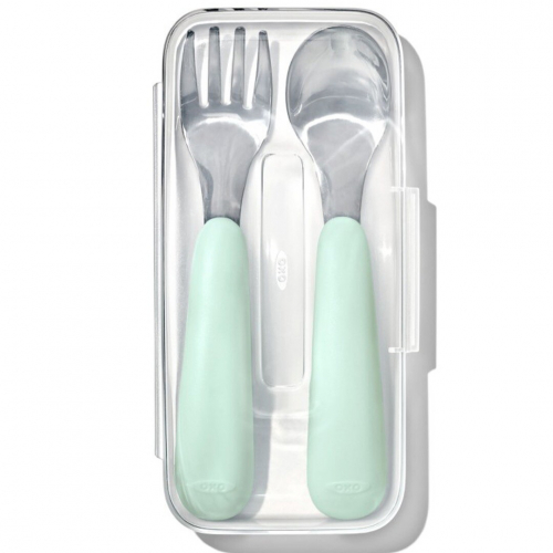 oxo tot kinderlepel en -vork reisset - opal 