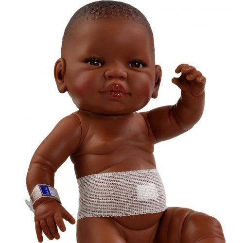 paola reina babypop bebita meisje - afro-americaans - 45 cm