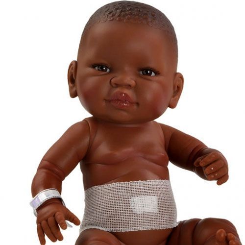 paola reina babypop bebito jongen - afro-amerikaans - 45 cm
