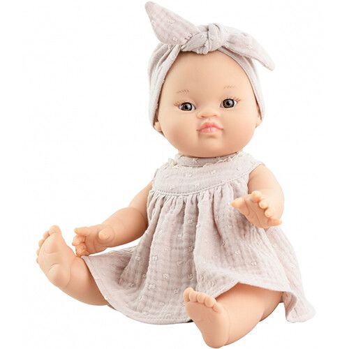 paola reina babypop gordi meisje johana - jurk - 34 cm