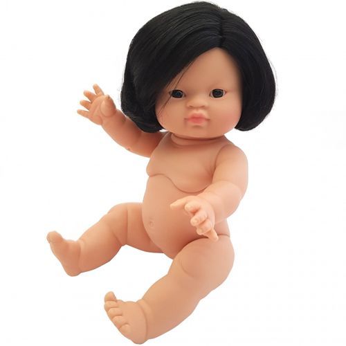 paola reina babypop gordi meisje met zwart haar - maylin - 34 cm