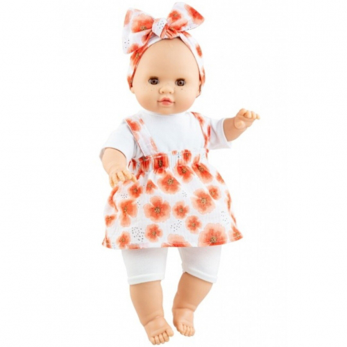 paola reina babypop manus judith - bloemen - 36 cm