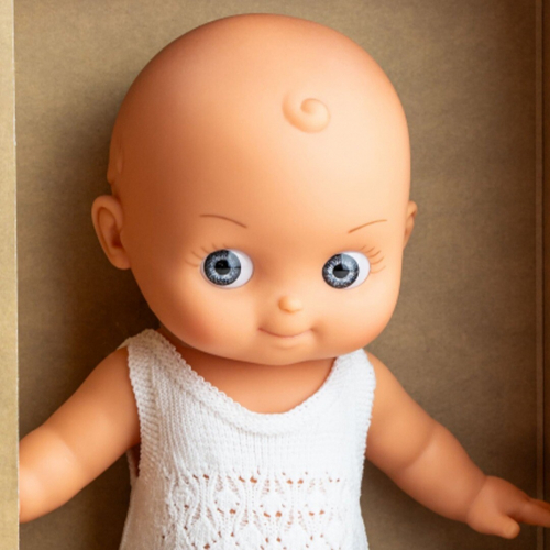 paola reina babypop mini pancha - wit - 28 cm