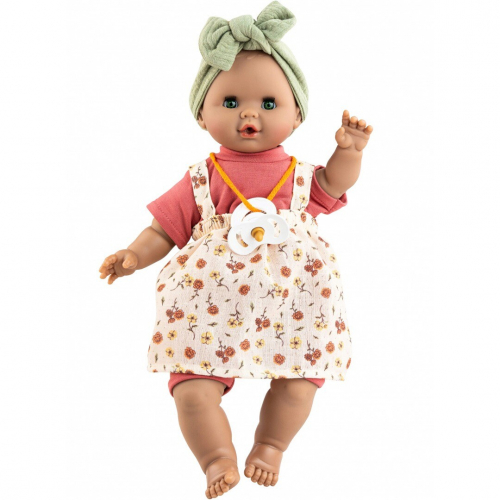 paola reina babypop sonia met geluid - bloemen - 36 cm
