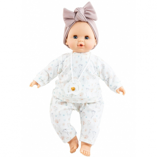 paola reina babypop sonia met geluid - bloemenpakje - 36 cm