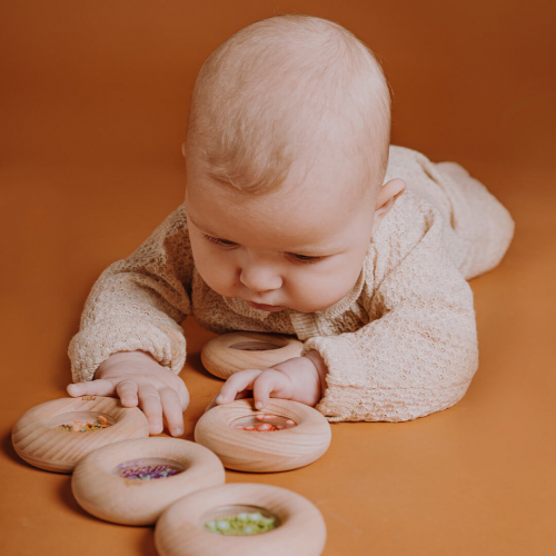 petit boum bijtring en rammelaar donut - sinaasappels