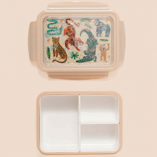 petit monkey bento broodtrommel - upside down animals