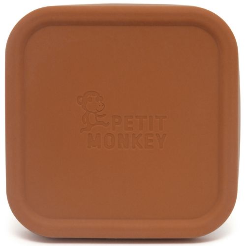 petit monkey rvs snackdoosje mae - baked clay