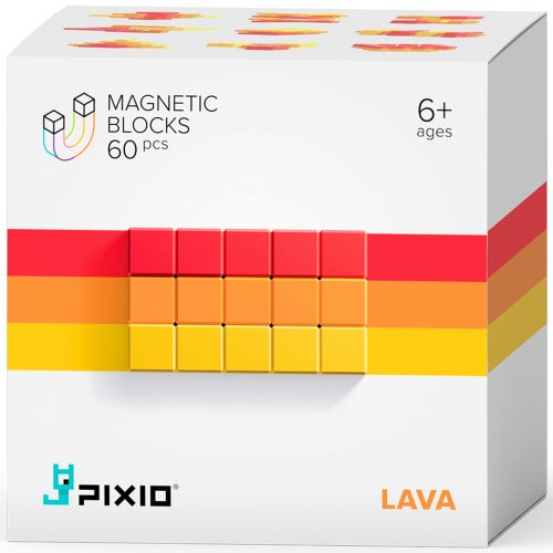 pixio magnetische blokjes abstract lava - 60st