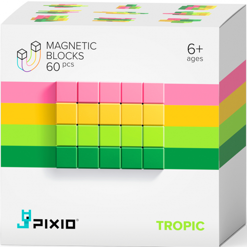 pixio magnetische blokjes abstract tropic - 60st