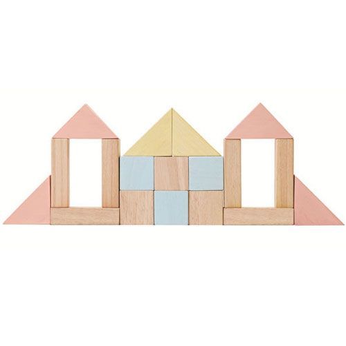 plan toys bouwblokken pastel (40st)