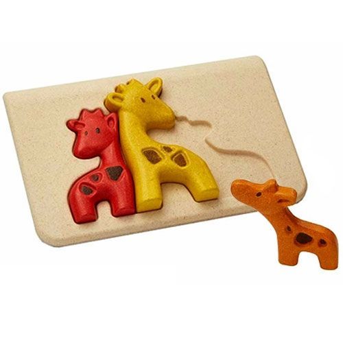 plan toys puzzel giraf familie