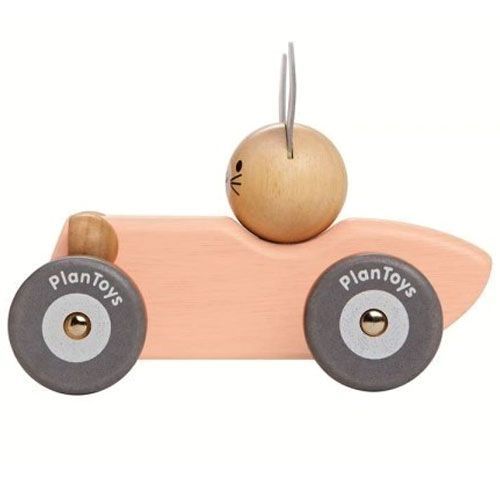 plan toys raceauto - konijn pastel