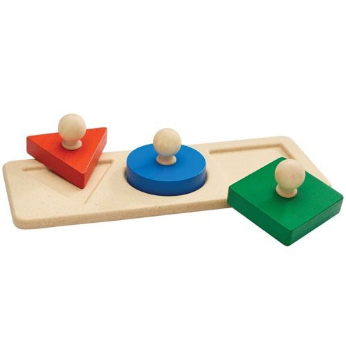 plan toys houten knoppuzzel vormen