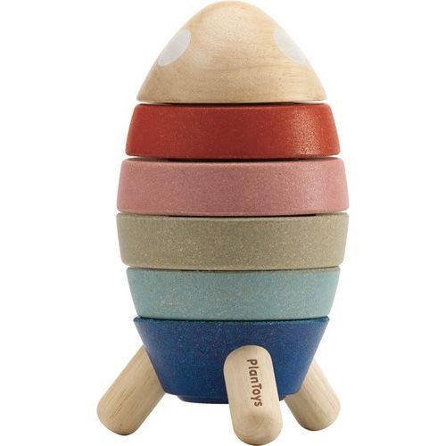 plan toys stapeltoren raket