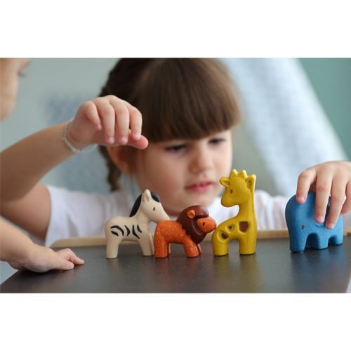 plan toys wilde dieren - 4st  