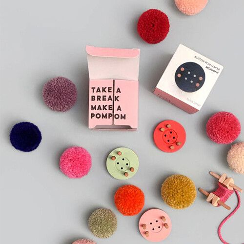 pom maker button - midnight - Ø 5 cm