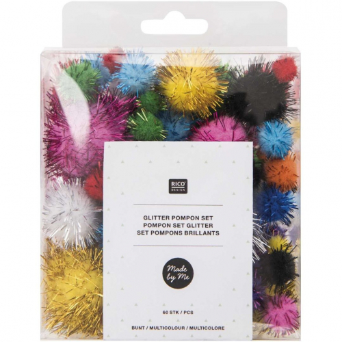 pompons glitter - 60st