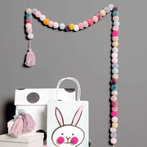 pompons pastel mix - 24st