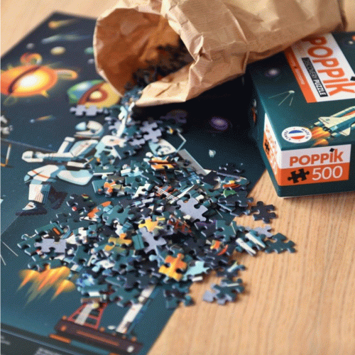 poppik puzzel met poster astronomie - 500st