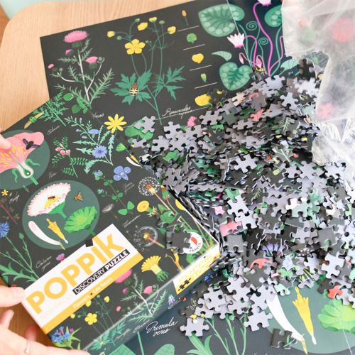 poppik puzzel met poster botanisch - 1000st