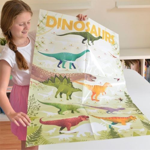 poppik sticker poster dinosaurussen