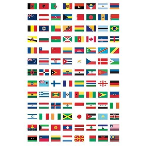 poppik stickerposter vlaggen