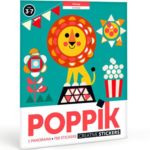 poppik stickerpuzzel poster - circus