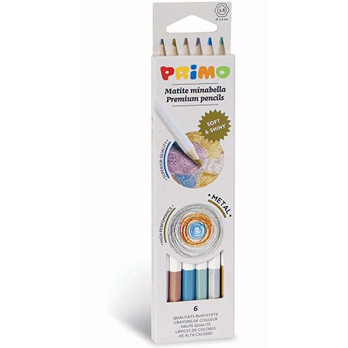 primo minabella kleurpotloden metallic - 6st