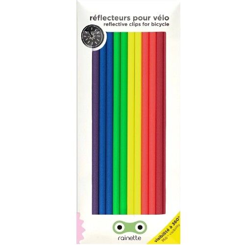 rainette spaakreflectoren zes neon kleuren - groot  