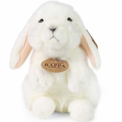 rappa knuffelkonijn staand wit - 18 cm
