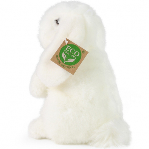 rappa knuffelkonijn staand wit - 18 cm