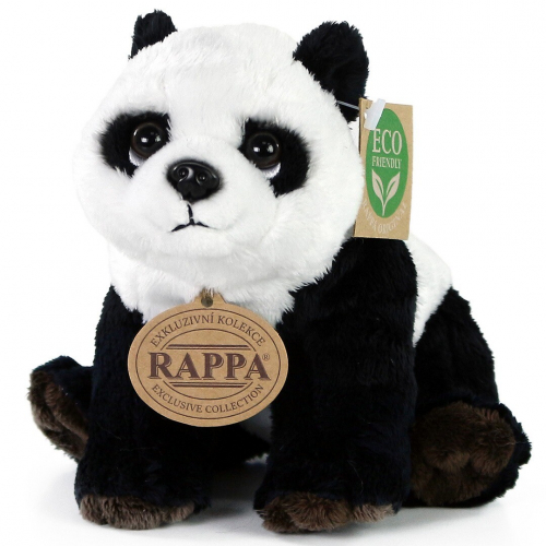 rappa knuffelpanda zittend - 18 cm