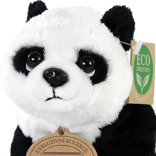 rappa knuffelpanda zittend - 18 cm