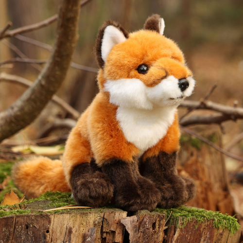 rappa knuffelvos zittend - 18 cm