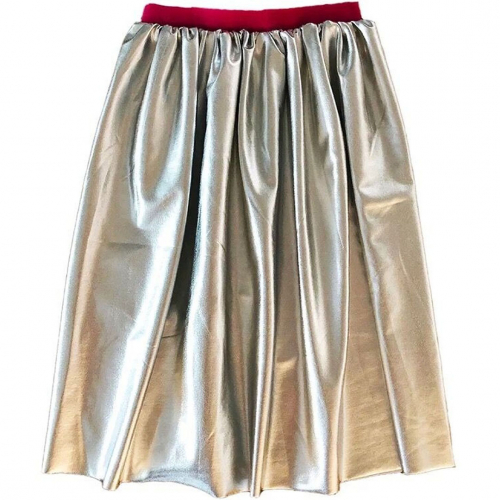 ratatam kinderrok metallic zilver - lang