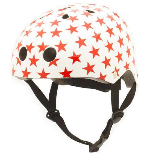 coconuts helmets kinderhelm red stars - xs